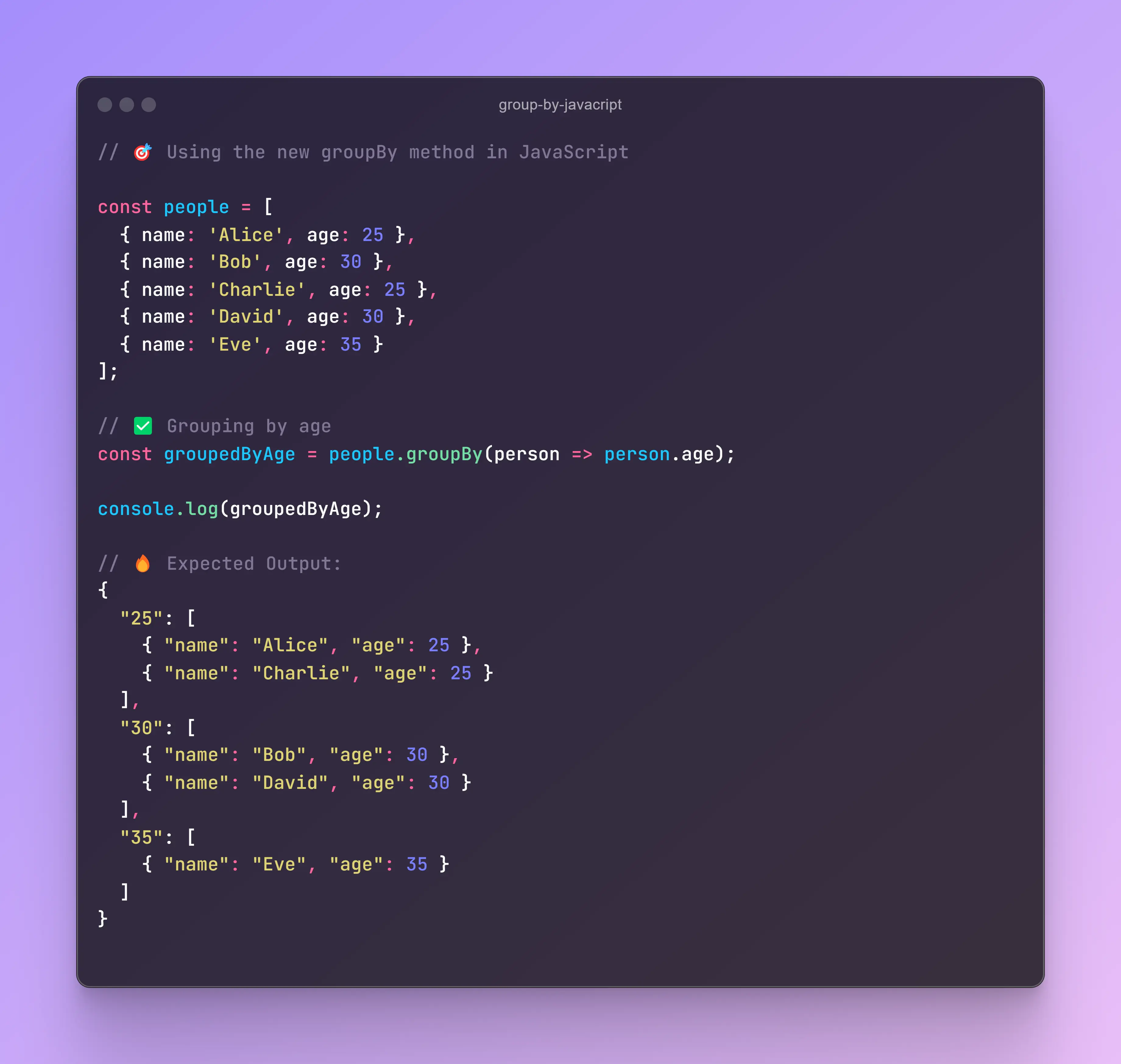 Imagen para Understanding the New `groupBy` Method in JavaScript Arrays